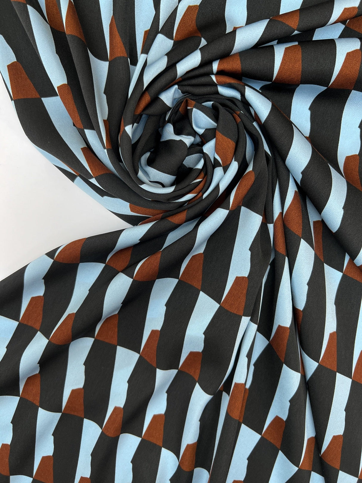 Polyester Sateen Printed Geometric