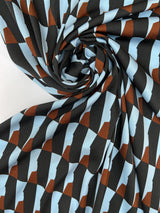 Polyester Sateen Printed Geometric