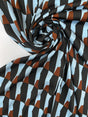 Polyester Sateen Printed Geometric