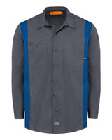 Industrial Colorblocked Long Sleeve Shirt