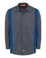 Dickies Men's Industrial Colorblocked Long Sleeve Shirt