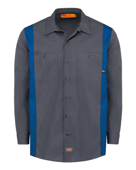 Dickies Men's Industrial Colorblocked Long Sleeve Shirt