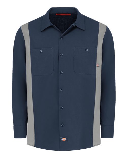 Dickies Men's Tall Industrial Colorblocked Long Sleeve Shirt