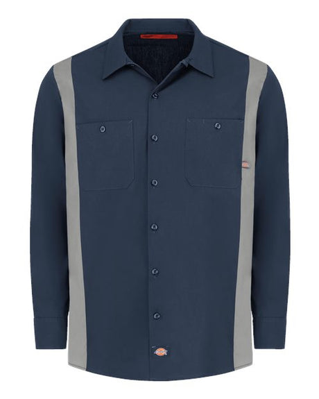 Dickies Men's Tall Industrial Colorblocked Long Sleeve Shirt