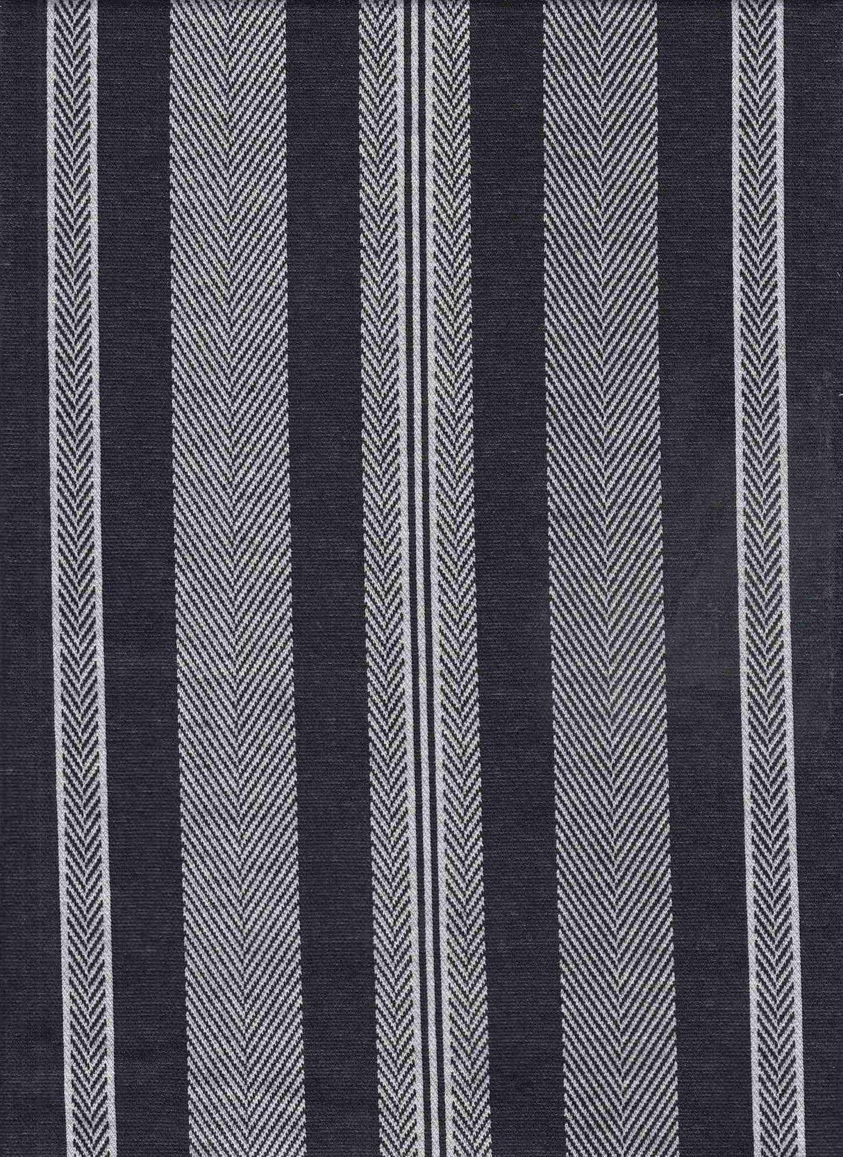 1 Yard Double Knit Jacquard Vertical Stripe Fabric 260 GSM, 58/60? Wide Poly Rayon Spandex Blend Black/White