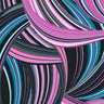Printed Spandex Wave Line Geometric Fabric