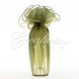 28" Round Solid Organza Wrap-Sold By A Dozen Pieces ( 6 Pieces/Inner Pack) (Moss Green)