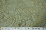 Bark Leaf Polyester Taffeta Fabric - Zig Zag Texture, 58/60" Width, Chocolate, Bronze Olive, Mint Green (Brownish Hue) (1 Yard)