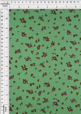 Rib Knit Ditsy Floral Stretch Fabric