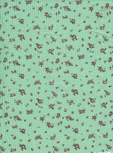 Rib Knit Ditsy Floral Stretch Fabric
