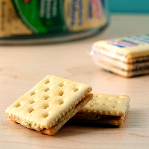 Lance Captain's Wafers Cream Cheese and Chives Sandwich Crackers 20 Count Box - 6/Case