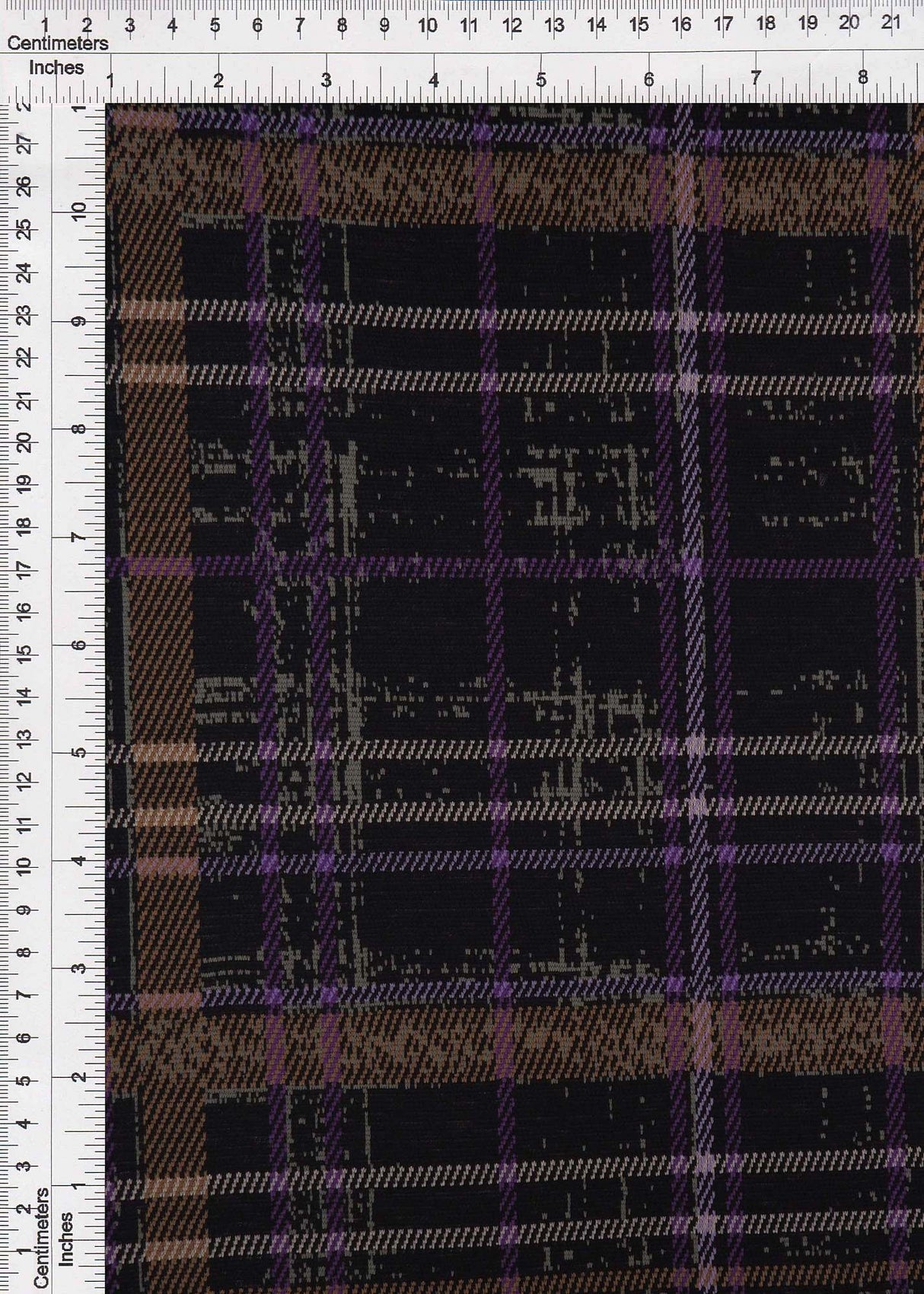 Plaid Double Knit Jacquard Stretch Fabric