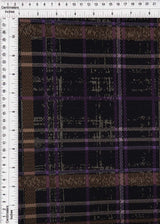 Plaid Double Knit Jacquard Stretch Fabric