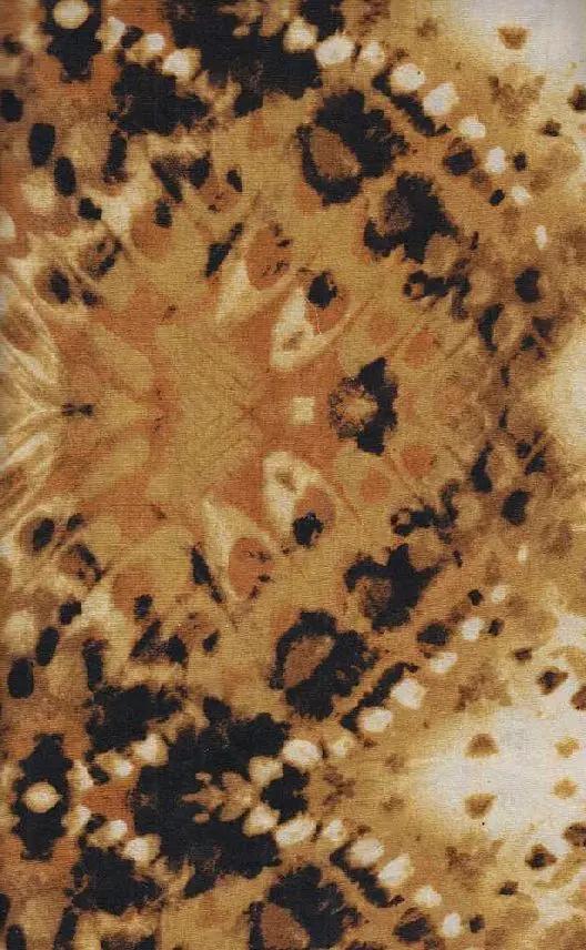 1 Yard Rayon Spandex Jersey Medallion Print Fabric 170 GSM, 58/60? Wide Mustard