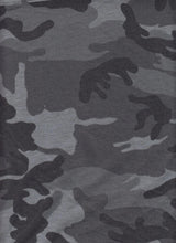 French Terry Camouflage Print Fabric 1 Yard Soft Stretch Cozy Texture 58/60" Wide