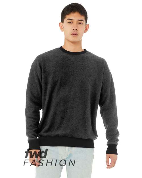 BELLA + CANVAS Unisex FWD Fashion Sueded Drop Shoulder Crewneck Sweatshirt