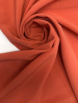 Orange Stretch Polyester Knitted Fabric