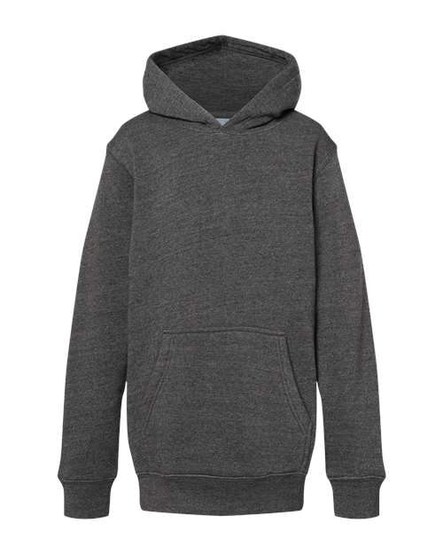 Youth triblend fleece hooded sweatshirt for school, teamwear and casual layering