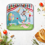 8 Ct.1st Birthday Circus Party Paper Dinner Plates Colorful Animal Themed Tableware 9.25 Inch