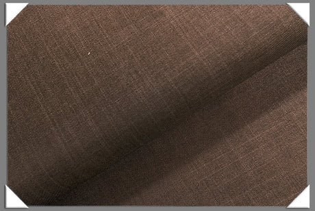 Brown Vegan Sharkskin Polyester Fabric - Dark Brown, Sharkskin Texture, 60" Width