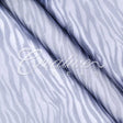 58" Organza Zebra Sheets - 3 Yards (White/Black)