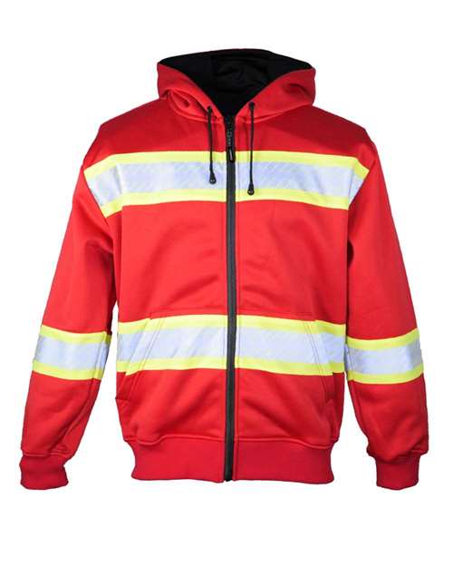 EV Series® Enhanced Visibility Full-Zip Hooded Sweatshirt