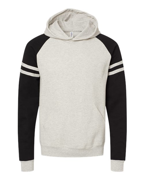 Nublend® Varsity Colorblocked Raglan Hooded Sweatshirt