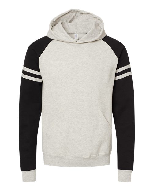 JERZEES Unisex Nublend Varsity Colorblocked Raglan Hooded Sweatshirt