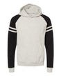 JERZEES Unisex Nublend Varsity Colorblocked Raglan Hooded Sweatshirt