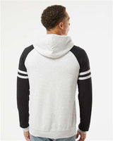 Nublend® Varsity Colorblocked Raglan Hooded Sweatshirt