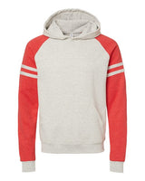 JERZEES Unisex Nublend Varsity Colorblocked Raglan Hooded Sweatshirt
