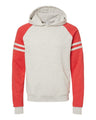 JERZEES Unisex Nublend Varsity Colorblocked Raglan Hooded Sweatshirt