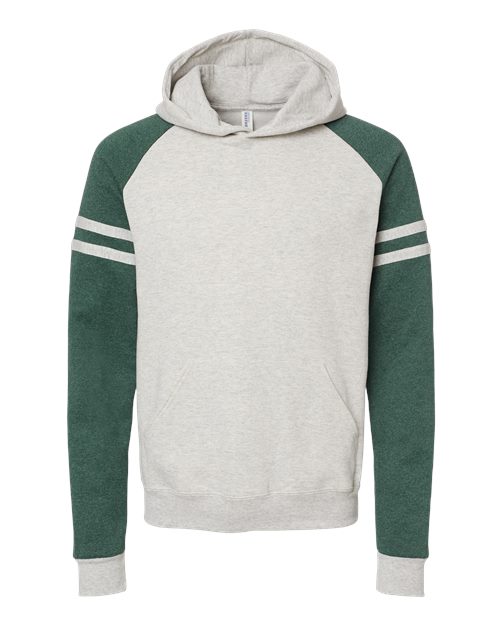 JERZEES Unisex Nublend Varsity Colorblocked Raglan Hooded Sweatshirt