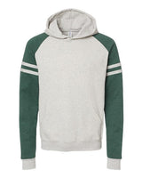 JERZEES Unisex Nublend Varsity Colorblocked Raglan Hooded Sweatshirt