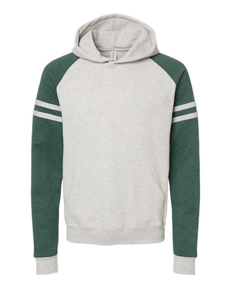 JERZEES Unisex Nublend Varsity Colorblocked Raglan Hooded Sweatshirt