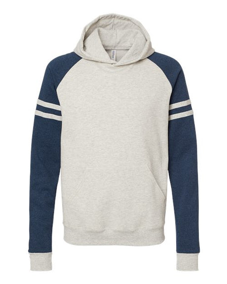 JERZEES Unisex Nublend Varsity Colorblocked Raglan Hooded Sweatshirt