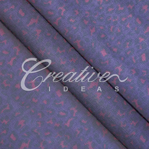 58" Organza Leopard Sheet - 3 Yards (Purple/Fuchsia)