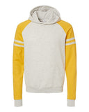 Unisex Nublend Varsity Colorblocked Raglan Hooded Sweatshirt