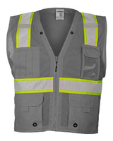 Kishigo Unisex EV Series Enhanced Visibility Multi-Pocket Mesh Vest