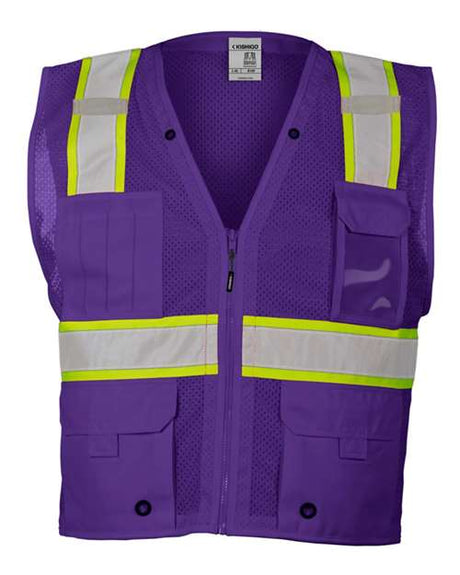 Kishigo Unisex EV Series Enhanced Visibility Multi-Pocket Mesh Vest