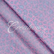 58" Organza Leopard Sheet - 3 Yards (Fuchsia/Turquoise)