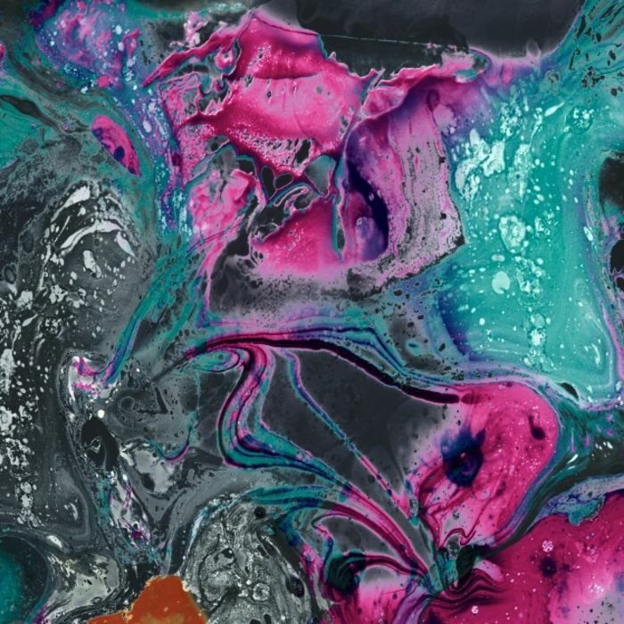 Printed Spandex Marbling Abstract Marble Fabric