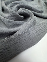 Polyester Crinkled Woven Gray Fabric