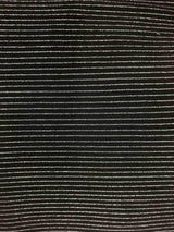 1 Yard Lurex Horizontal Stripe Knit Fabric 180 GSM, 58/60? Wide Polyester Lurex Spandex Blend
