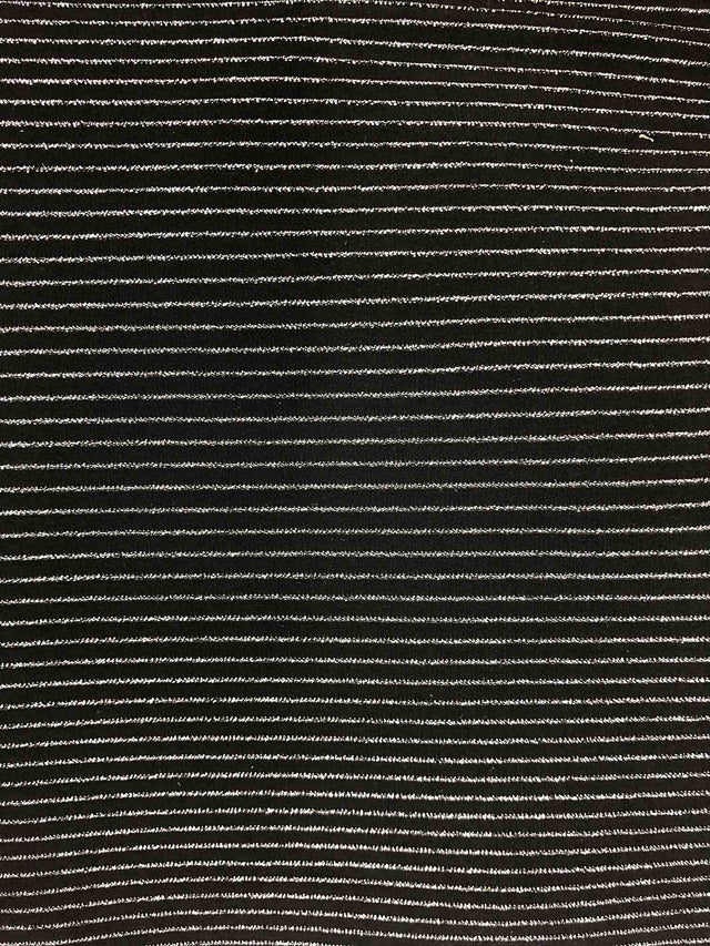 Lurex Stripe Stretch Knit Fabric