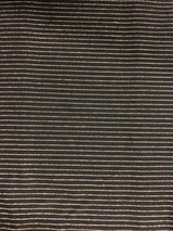 1 Yard Lurex Horizontal Stripe Knit Fabric 180 GSM, 58/60? Wide Polyester Lurex Spandex Blend
