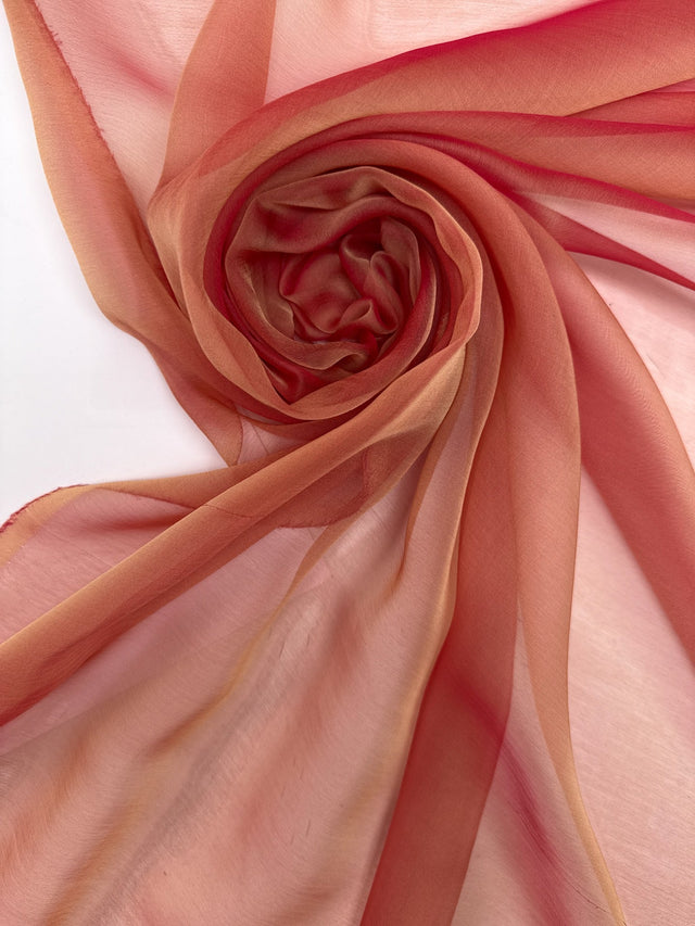 Silk Changeant Shades Red Fabric