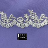 Beaded Floral Lace Trimming
