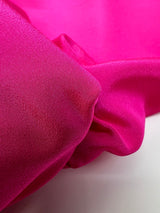 Pink Polyester Crepe Fabric