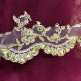 Beaded Corded Lace Trim